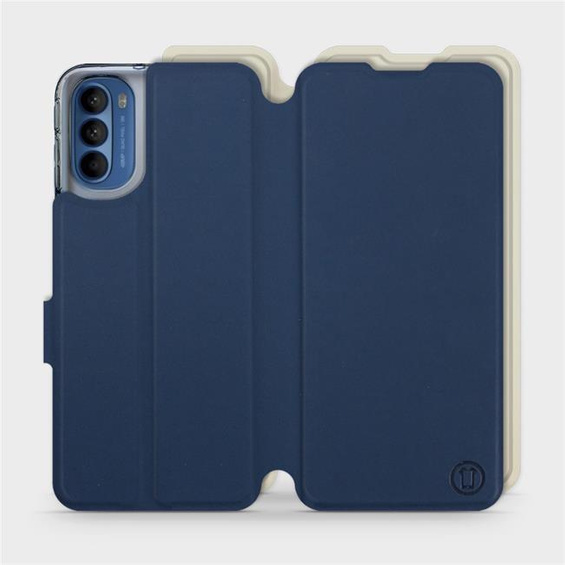 Phone Case Motorola Moto G41 - Design Navy with Platinum