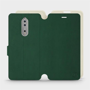Phone Case Nokia 8 - Design Green with Platinum