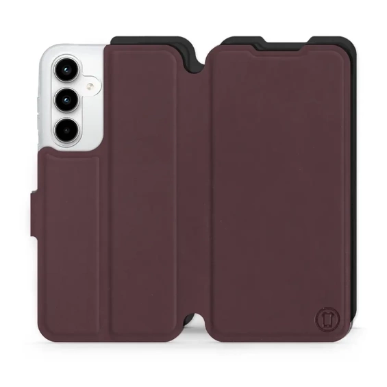 Phone Case Samsung Galaxy A35 5G - Design Burgundy with Black