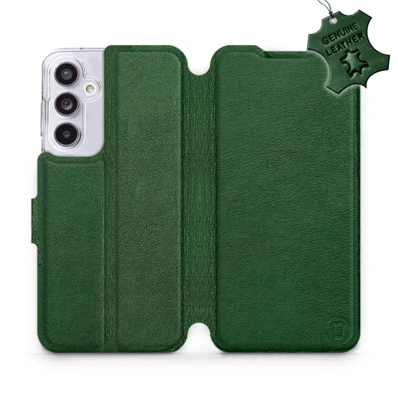 Phone Case Samsung Galaxy A55 5G - Design Green Leather