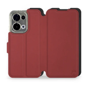 Phone Case OPPO Reno 13 - Design Dark Red with Black