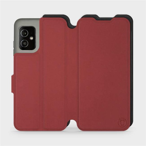 Etui Soft Touch do Asus Zenfone 8 - wzór Zachodząca czerwień z czernią