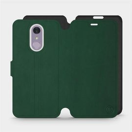 Phone Case LG Q7 - Design Green with Black