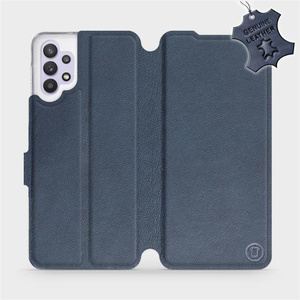 Phone Case Samsung Galaxy A32 5G - Design Blue Leather