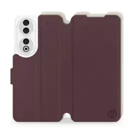 Phone Case Huawei Honor 90 - Design Burgundy with Platinum