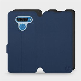 Phone Case LG Q60 - Design Navy with Black