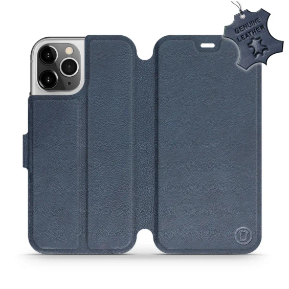 Phone Case Apple iPhone 12 Pro - Design Blue Leather