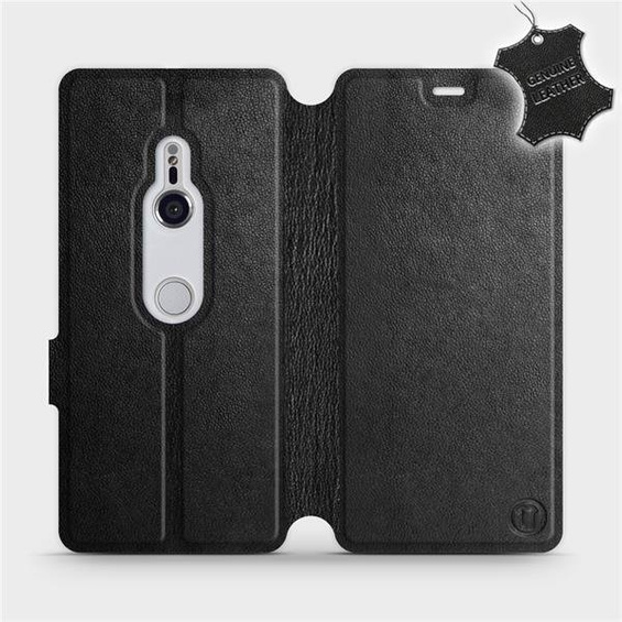 Phone Case Sony Xperia XZ3 - Design Black Leather