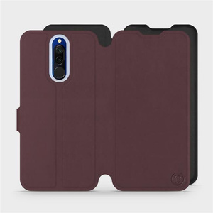 Etui Soft Touch do Xiaomi Redmi 8 - wzór Matowy burgund z czernią