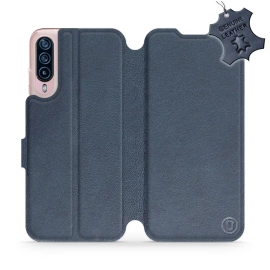 Phone Case HTC Desire 22 Pro - Design Blue Leather