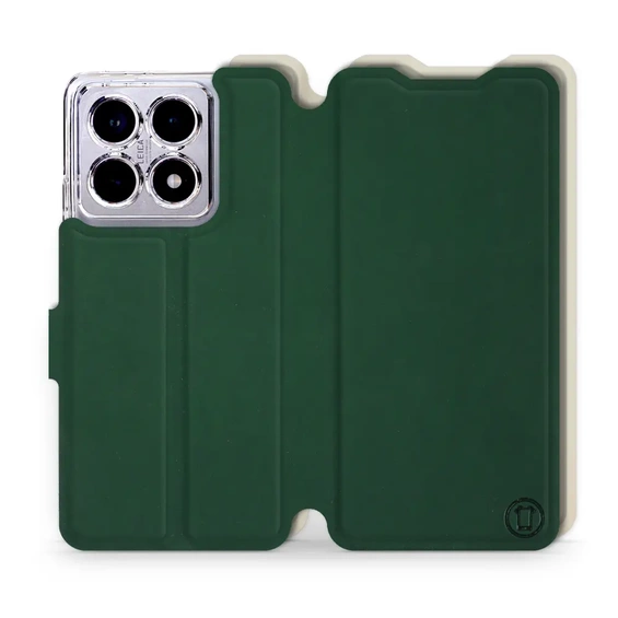 Phone Case Xiaomi 14T Pro - Design Green with Platinum