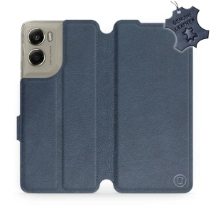 Phone Case Motorola Moto G06 Power - Design Blue Leather