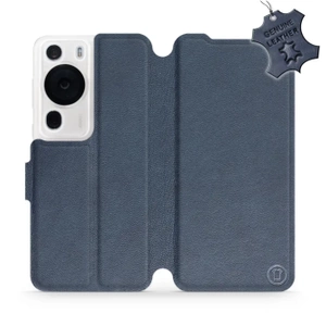 Phone Case Huawei P60 Pro - Design Blue Leather