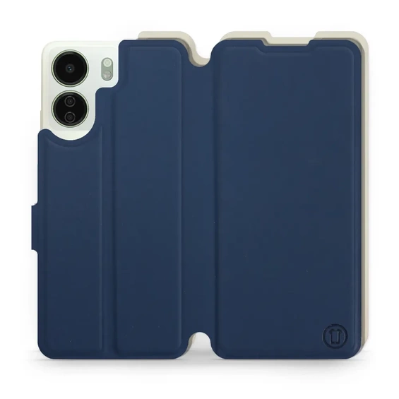 Phone Case Xiaomi Redmi 13C - Design Navy with Platinum