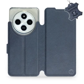 Phone Case Xiaomi Redmi 14C - Design Blue Leather