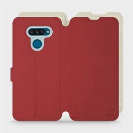 Phone Case LG K50S - Design Dark Red with Platinum