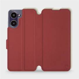 Phone Case Realme 10 - Design Dark Red with Platinum