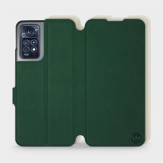 Phone Case Xiaomi Redmi Note 11 Pro 5G - Design Green with Platinum