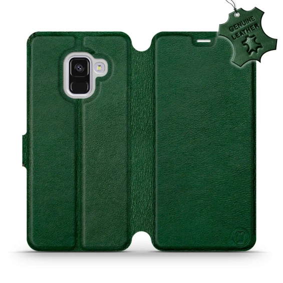 Hülle für Samsung Galaxy A8 2018 - Farbe Green Leather