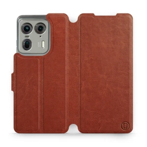 Etui do Motorola Edge 50 Ultra - wzór Brown&Orange