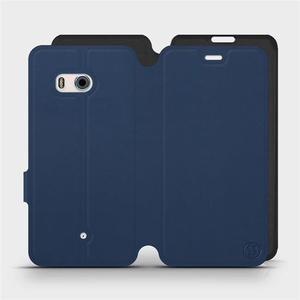 Etui Soft Touch do HTC U11 - wzór Głęboki granat z czernią