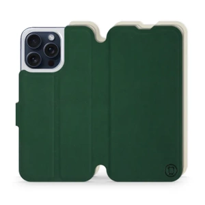 Phone Case Apple iPhone 15 Pro Max - Design Green with Platinum