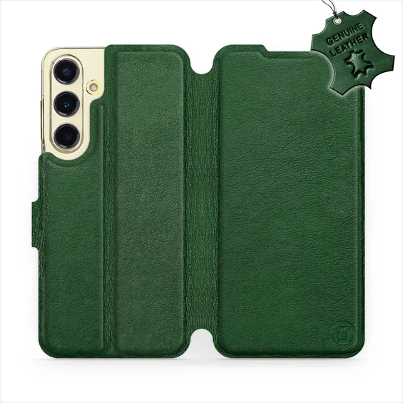 Hülle für Samsung Galaxy S24 FE - Farbe Green Leather