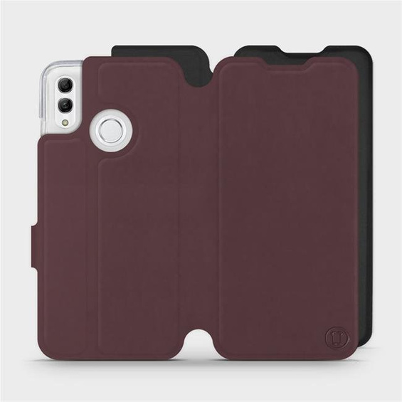Hülle für Huawei Honor 10 Lite - Farbe Burgund mit Schwarz