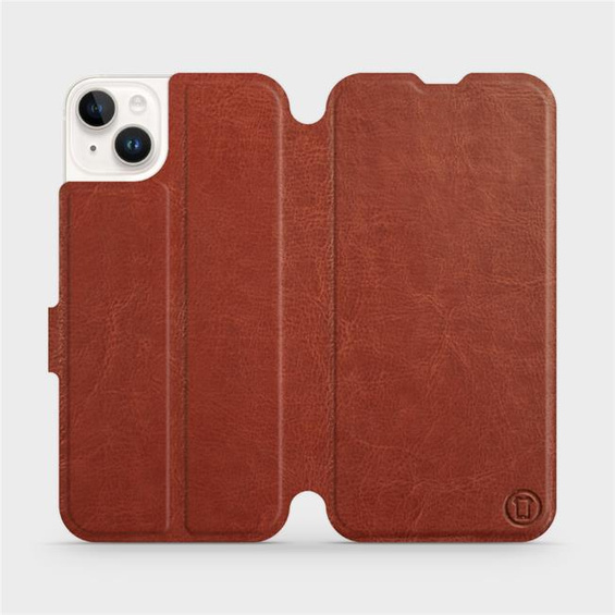 Phone Case Apple iPhone 14 Plus - Design Brown&Gray