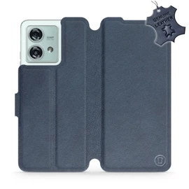 Phone Case Motorola Edge 40 Neo - Design Blue Leather