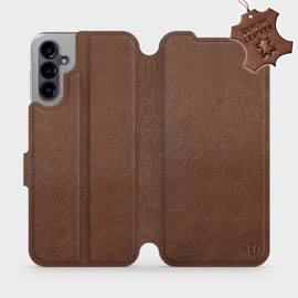 Phone Case Samsung Galaxy A14 4G - Design Brown Leather