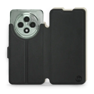 Hülle für OPPO Reno12 F 5G - Farbe Schwarz mit Platin