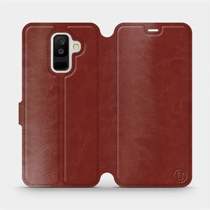 Hülle für Samsung Galaxy A6 Plus 2018 - Farbe Brown&Orange