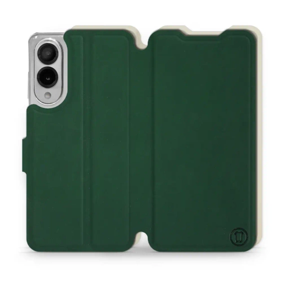 Etui Soft Touch do Samsung Galaxy S25 Edge - wzór Miejska zieleń z platyną