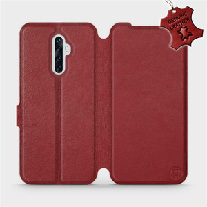 Phone Case OPPO Reno 2Z - Design Dark Red Leather