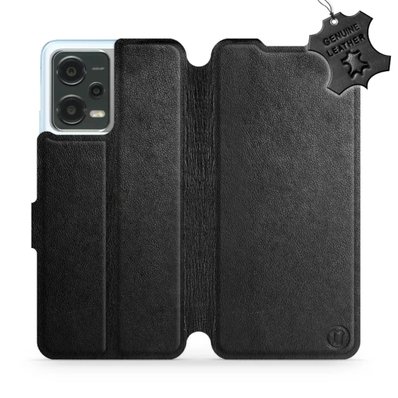 Phone Case Xiaomi POCO X5 5G - Design Black Leather