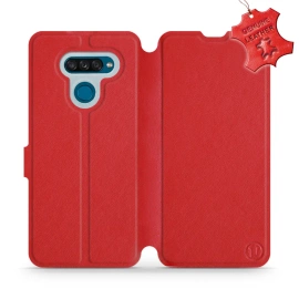 Phone Case LG K50S - Design Red Leather
