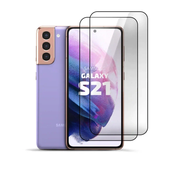 2-Pack Tempered Glass Clear for Samsung Galaxy S21