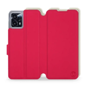 Hülle für Motorola Moto G13 - Farbe Rot mit Platin