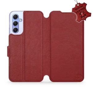 Hülle für Samsung Galaxy A34 5G - Farbe Dark Red Leather