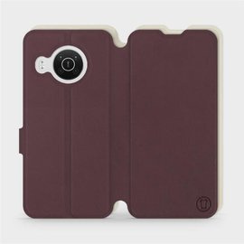 Phone Case Nokia X10 - Design Burgundy with Platinum