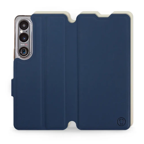Phone Case Sony Xperia 1 VI - Design Navy with Platinum
