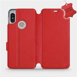 Hülle für Xiaomi Redmi Note 5 - Farbe Red Leather