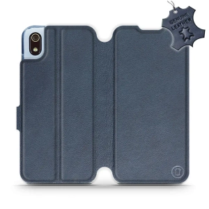 Phone Case Xiaomi Redmi 7A - Design Blue Leather