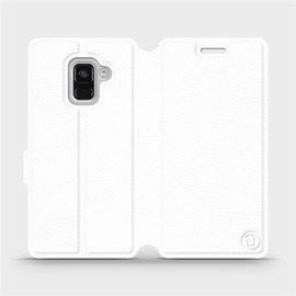 Phone Case Samsung Galaxy A8 2018 - Design White&Gray