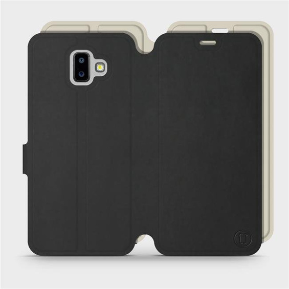 Hülle für Samsung Galaxy J6 Plus 2018 - Farbe Schwarz mit Platin