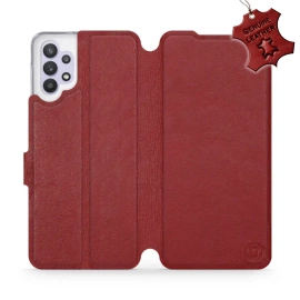Hülle für Samsung Galaxy A32 5G - Farbe Dark Red Leather