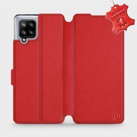Phone Case Samsung Galaxy A42 - Design Red Leather