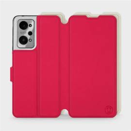 Etui Soft Touch do Realme GT 2 - wzór Żywa czerwień z platyną