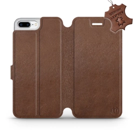 Phone Case Apple iPhone 8 Plus - Design Brown Leather